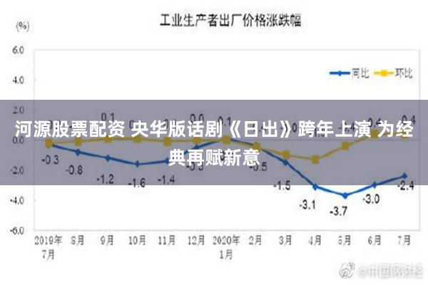 河源股票配资 央华版话剧《日出》跨年上演 为经典再赋新意