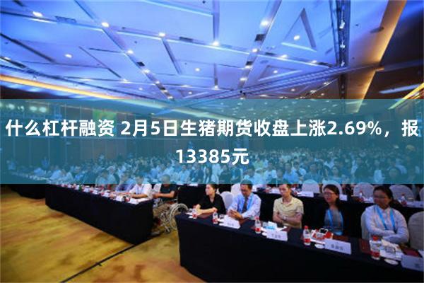 什么杠杆融资 2月5日生猪期货收盘上涨2.69%，报1338